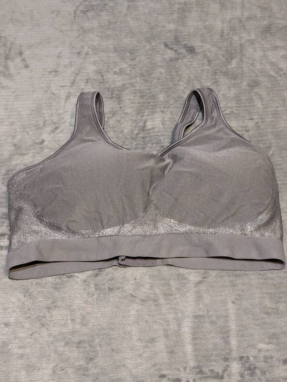 Women's Bali 3485 Comfort Revolution Shaping Wirefree Bra size XL Gray